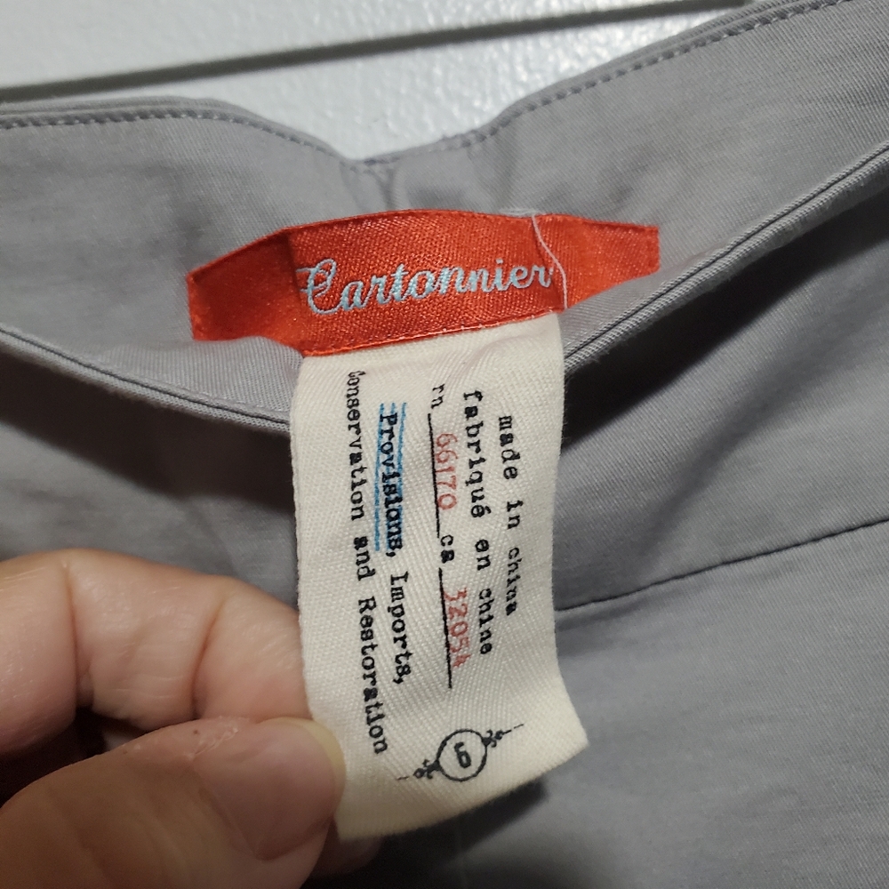 Anthropologie Cartonnier High Waisted Paperback Bow Sash Tie Belt Cropped Size 6 - Picture 11 of 13